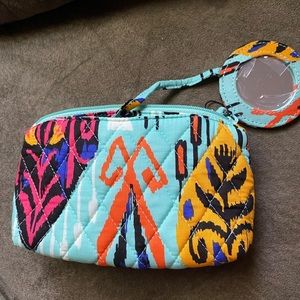 NWT Vera Bradley Pueblo Print Small Cosmetic Bag w/Mirror